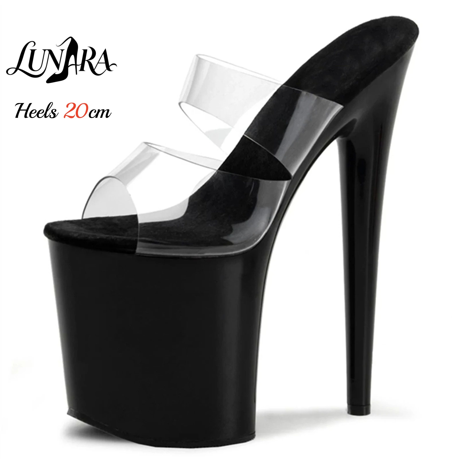 Strappy Heeled Sandals - Sandalias de Tacón Alto con Plataforma