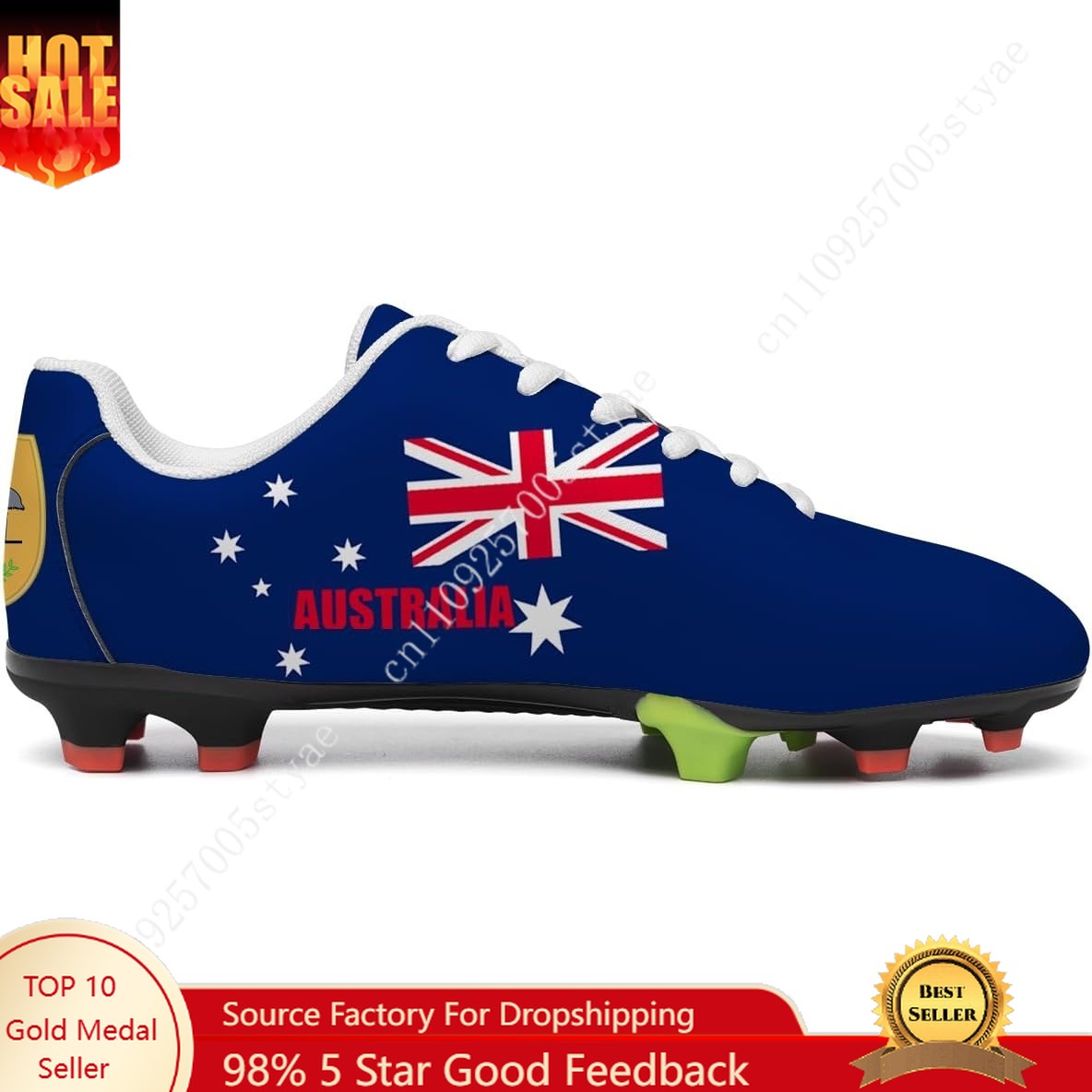 Women Shoes In Australia - Zapatos de Fútbol con la Bandera
