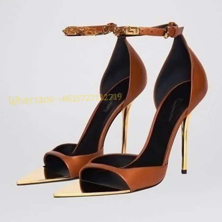 Women Shoes Luxury Brand - Sandalias de tacón alto de seda