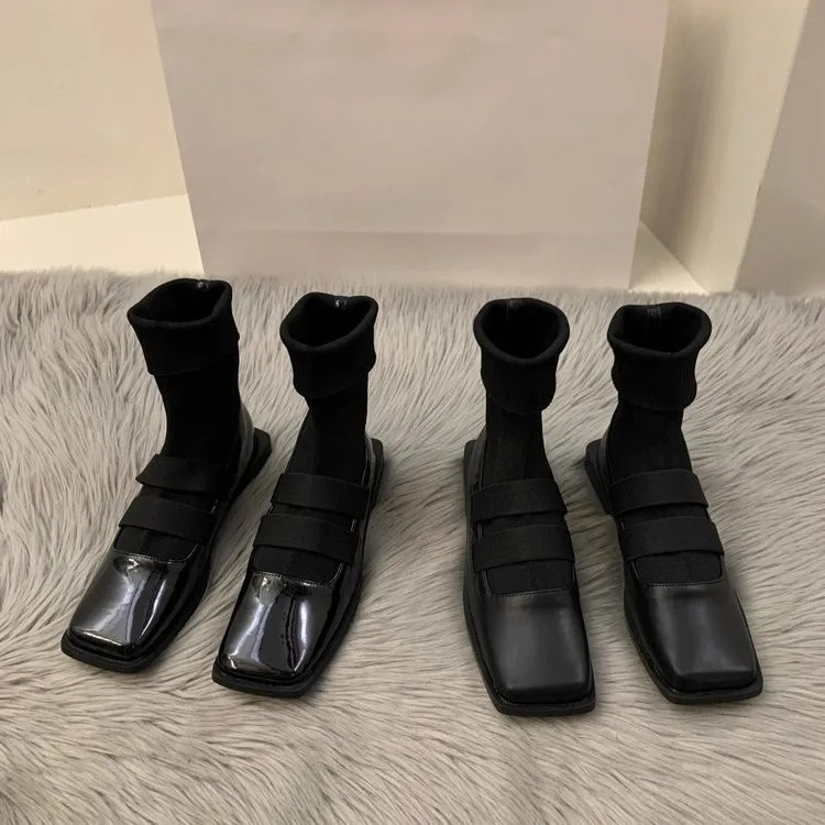 Women Shoes Zara - Botas de estilo británico para mujer,