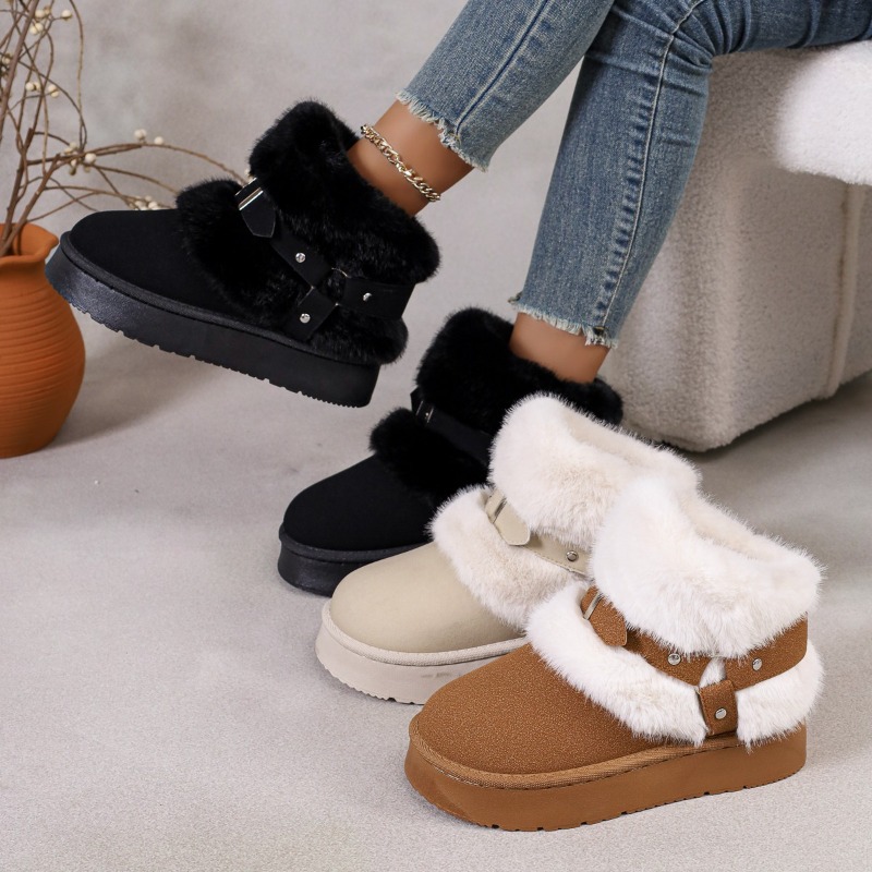 Women'S Shoes In Size 12 - Botas de Nieve de Felpa para