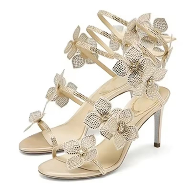 Gladiator Sandal Women - Eilyken Street Style CRISTAL flor tacones