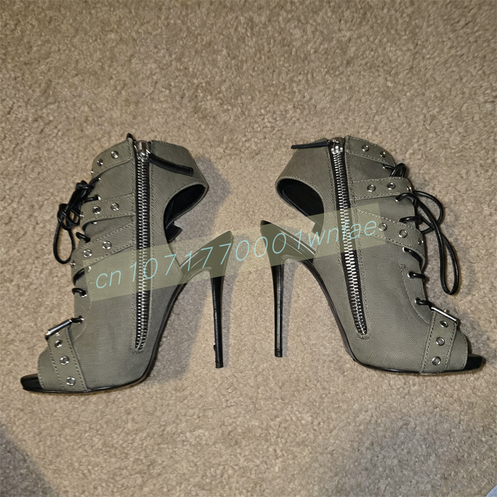 Sandalias de tacón alto con ti - Strappy Heeled Sandals reseña y precio