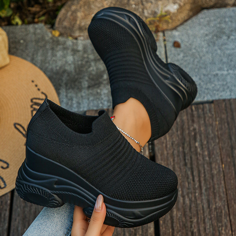 Zapatillas gruesas blancas de  - Platform Sneakers Chunky reseña y precio