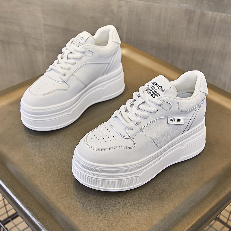 9CM cuero genuino nueva marca  - Platform Sneakers Chunky reseña y precio