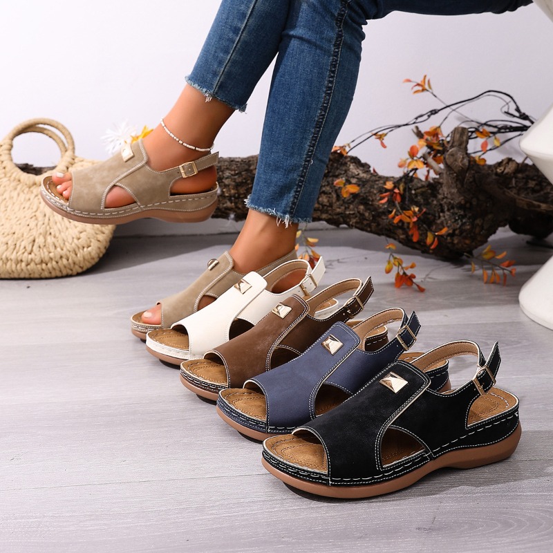 Sandalias de cuña de talla gra - Women'S Shoes For Bunions reseña y precio
