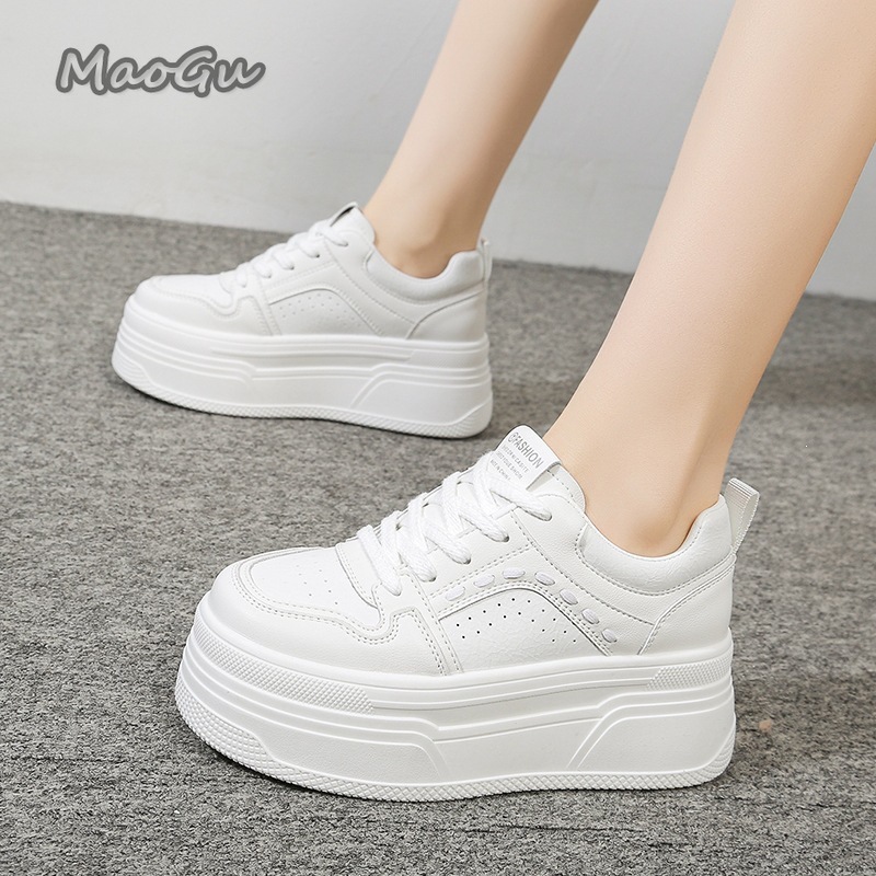 Zapatillas Blancas con Platafo - Platform Sneakers Chunky reseña y precio