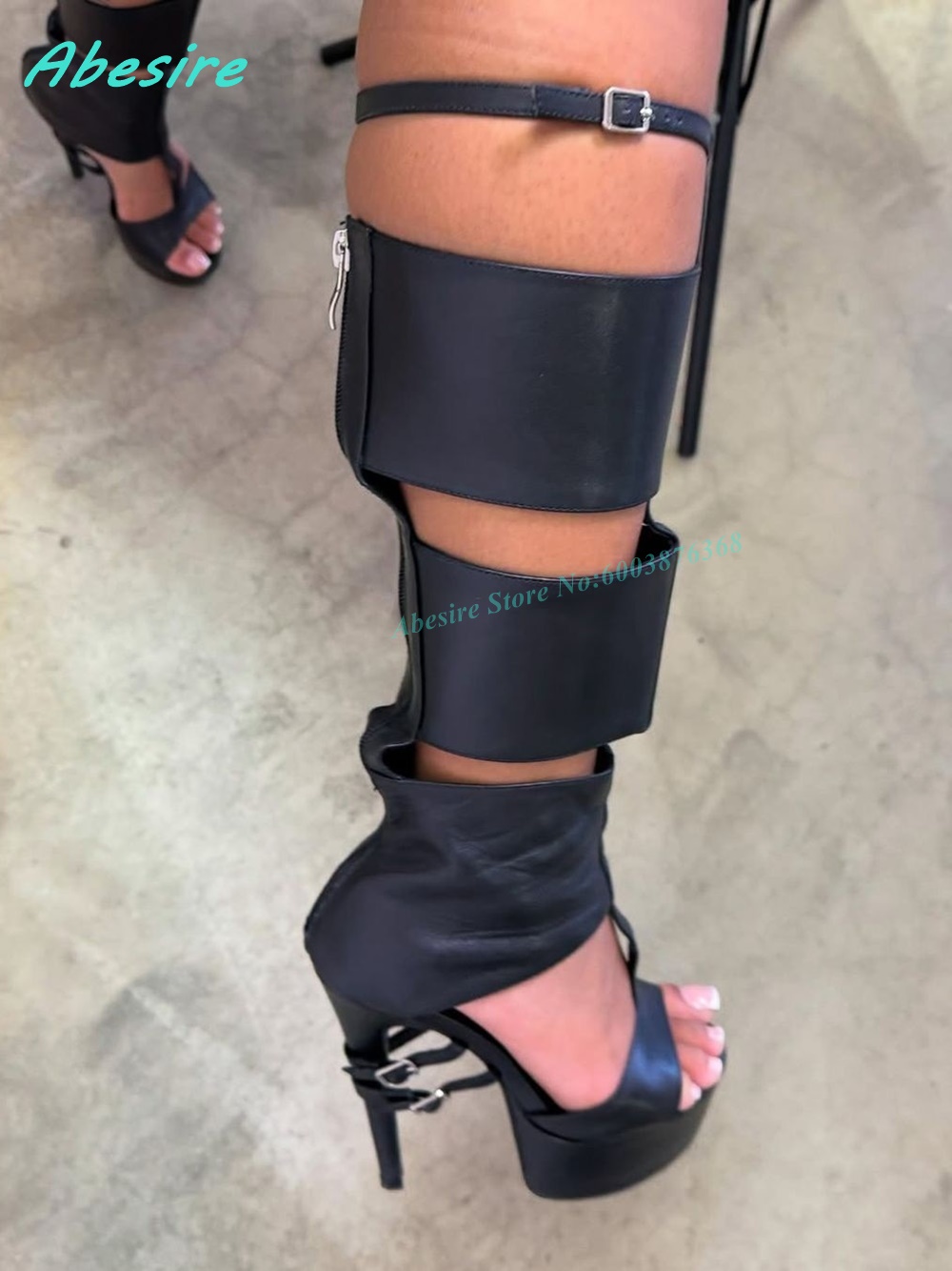 Botas de sandalia altas hasta  - Women Shoes Boots reseña y precio