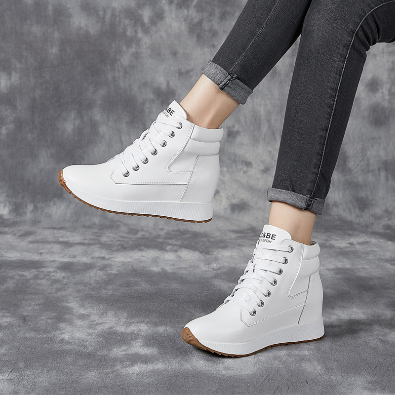 Botines tobilleros de piel aut - Platform Sneakers Chunky reseña y precio
