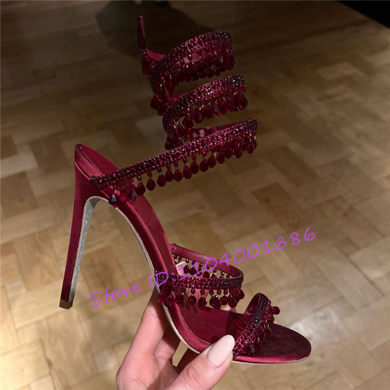 Sandalias con tiras en el tobi - Strappy Heeled Sandals reseña y precio