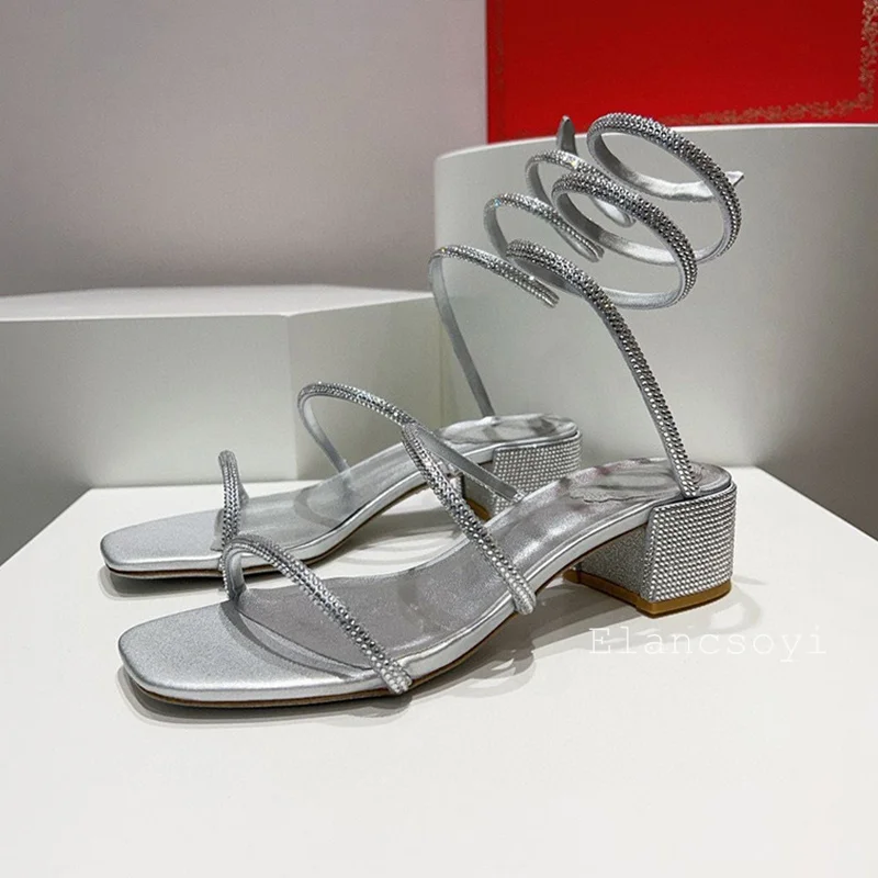 Sandalias de tacón alto grueso - Gladiator Sandal Women reseña y precio