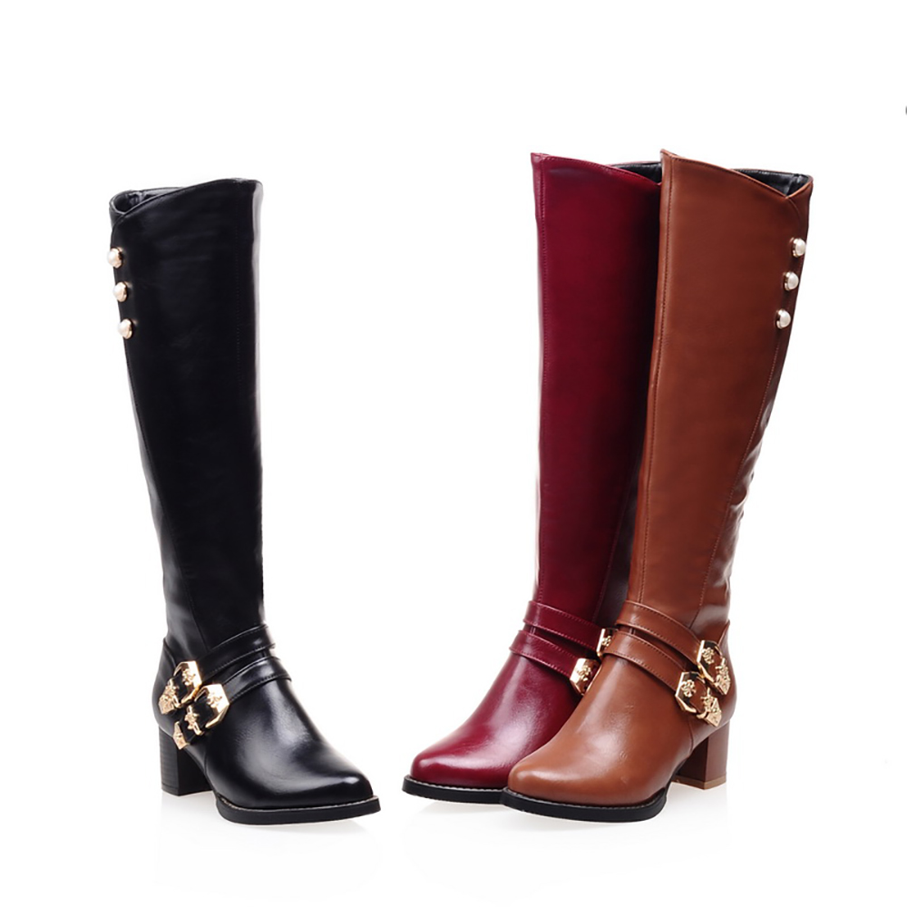 Botas de motocicleta hasta la  - Women'S Shoes In Size 12 reseña y precio