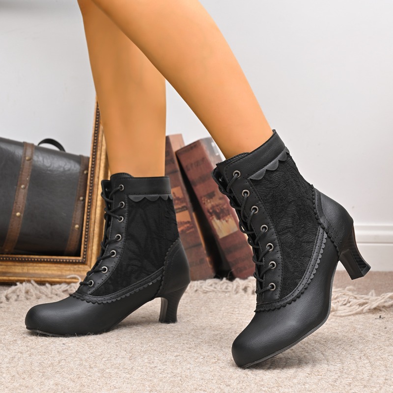 Botas de novia de boda con enc - Court Heel Pointed reseña y precio