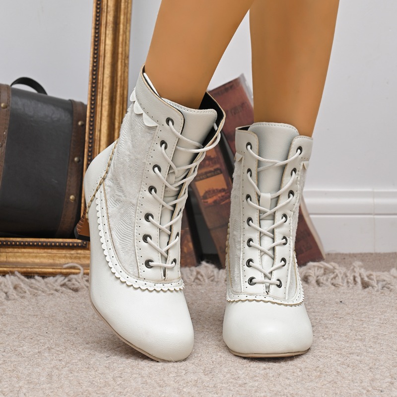 Botas de novia de boda con enc - Court Heel Pointed reseña y precio