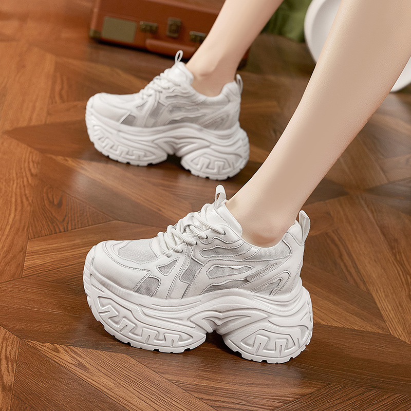 Zapatillas Deportivas de Plata - Platform Sneakers Chunky reseña y precio