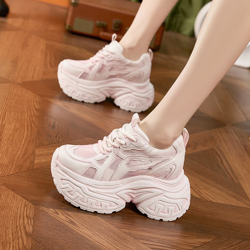Zapatillas Deportivas de Plata - Platform Sneakers Chunky reseña y precio