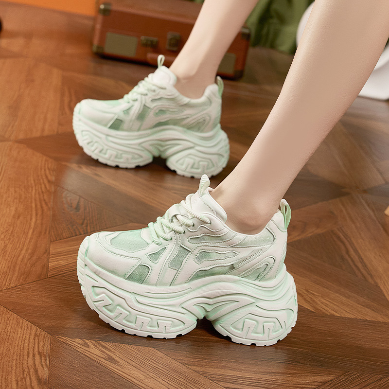 Zapatillas Deportivas de Plata - Platform Sneakers Chunky reseña y precio