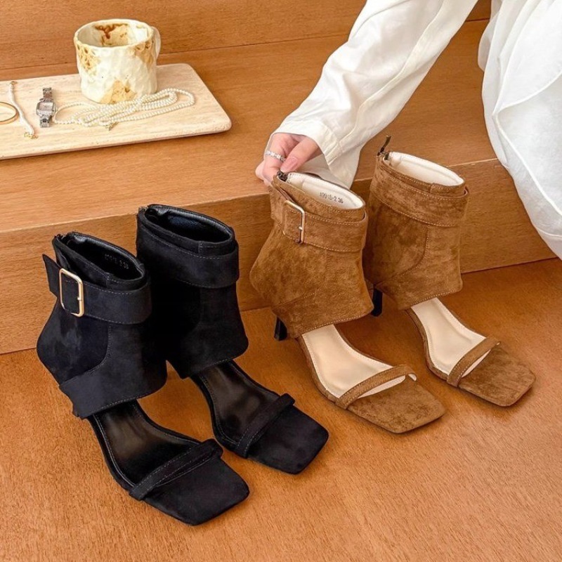 Botas de Tacón Alto con Punta  - Women Shoes Boots reseña y precio